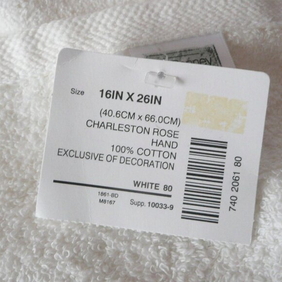 NWT Avanti & JC Penney Hand Guest Bathroom Towels Super Soft Embroidery - Picture 9 of 9